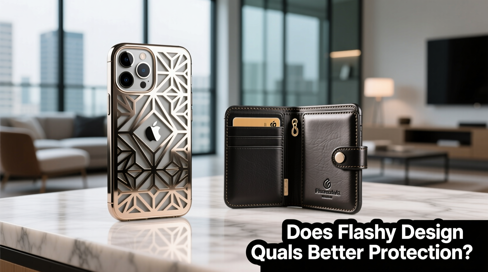 laser iphone case vs wallet case does the flashy look actually protect better