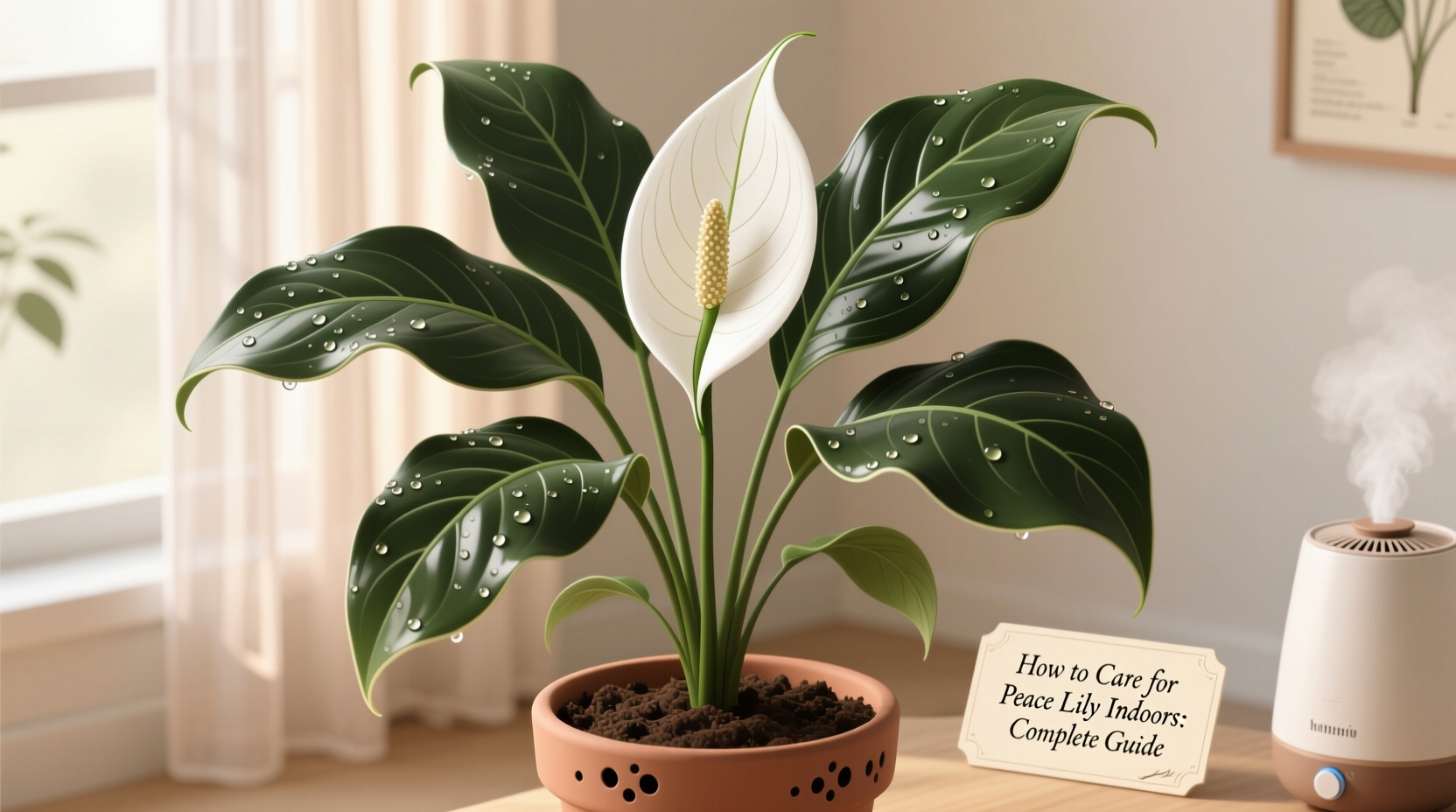 how to care for peace lily indoors