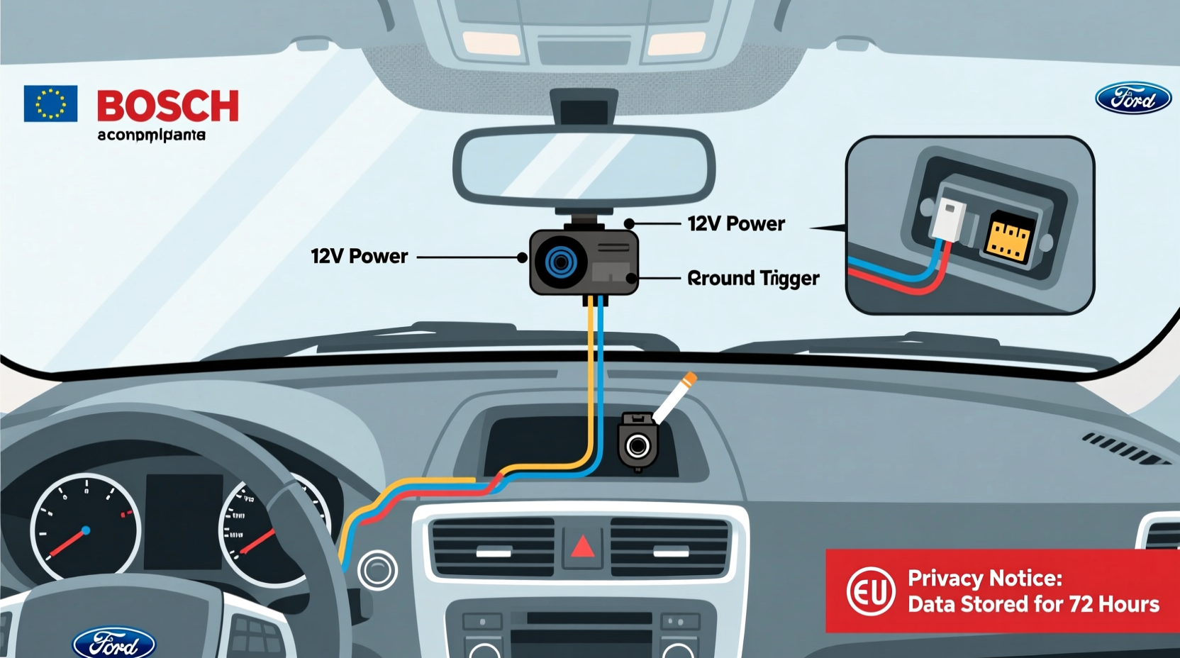 mondeo mk4 dashcam install eu