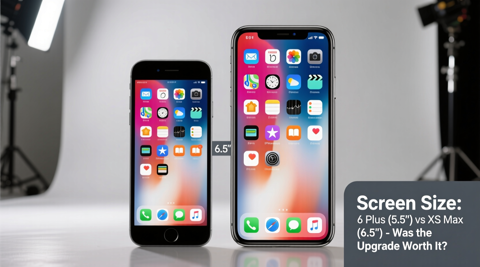 iphone 6 plus vs xs max screen was the upgrade worth it for the size
