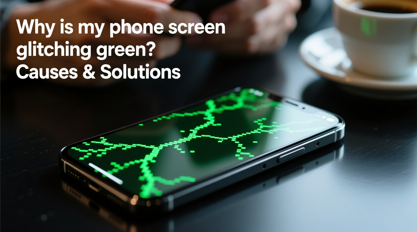 why is my phone screen glitching green causes solutions