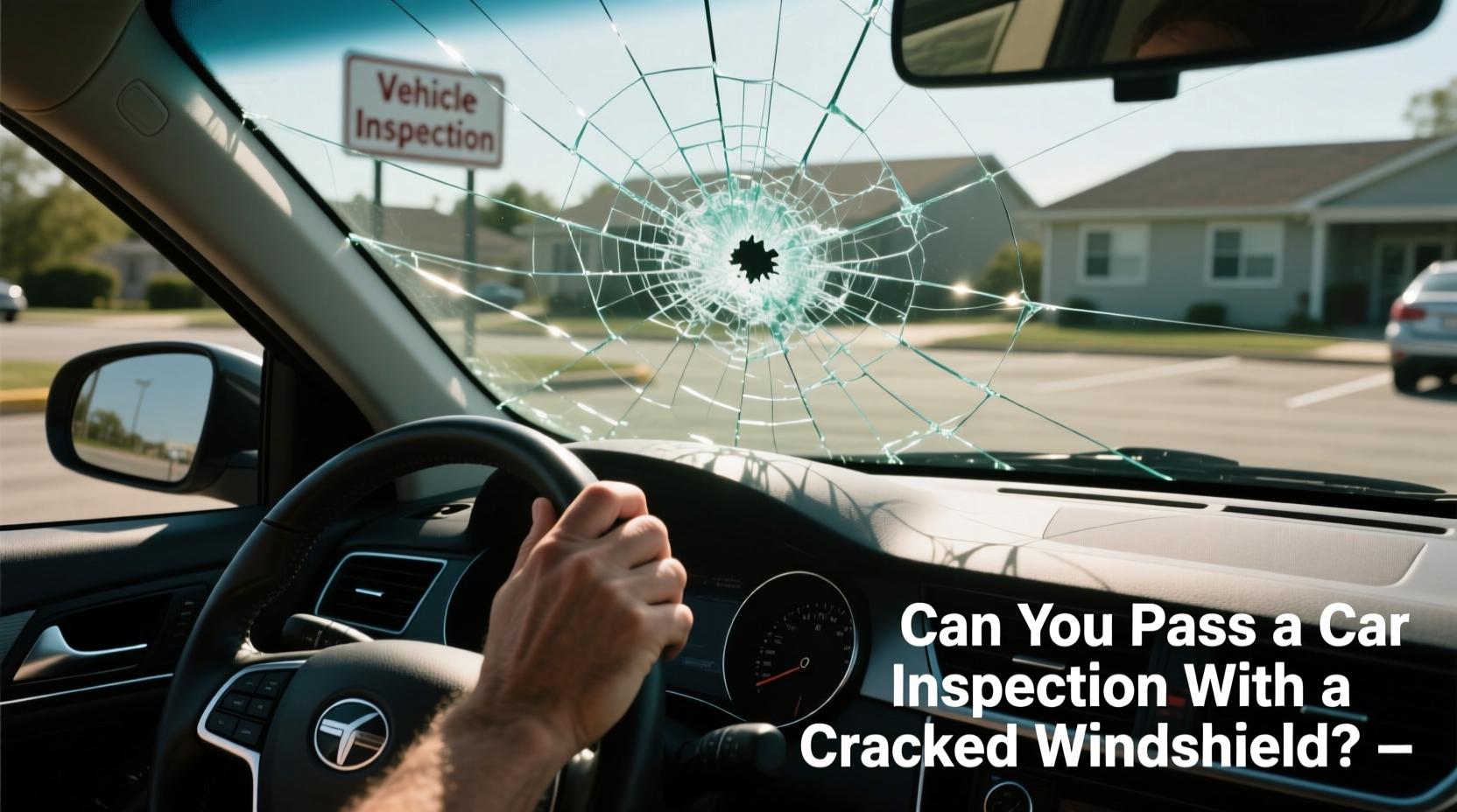 can i pass car inspection with a cracked windshield