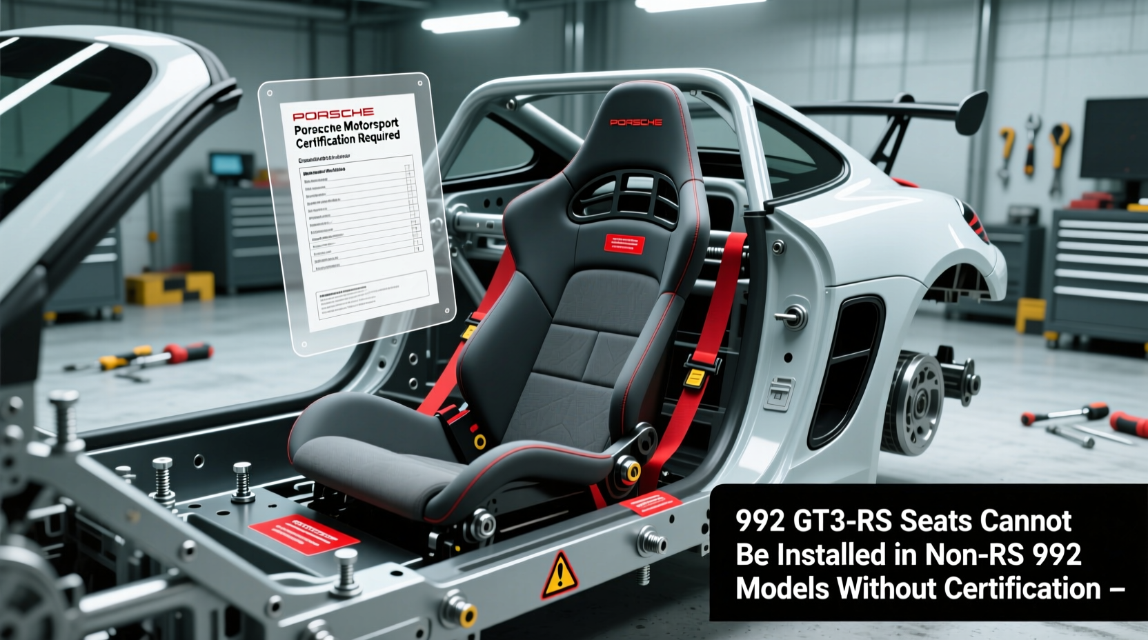 gt3 rs seats 992 install