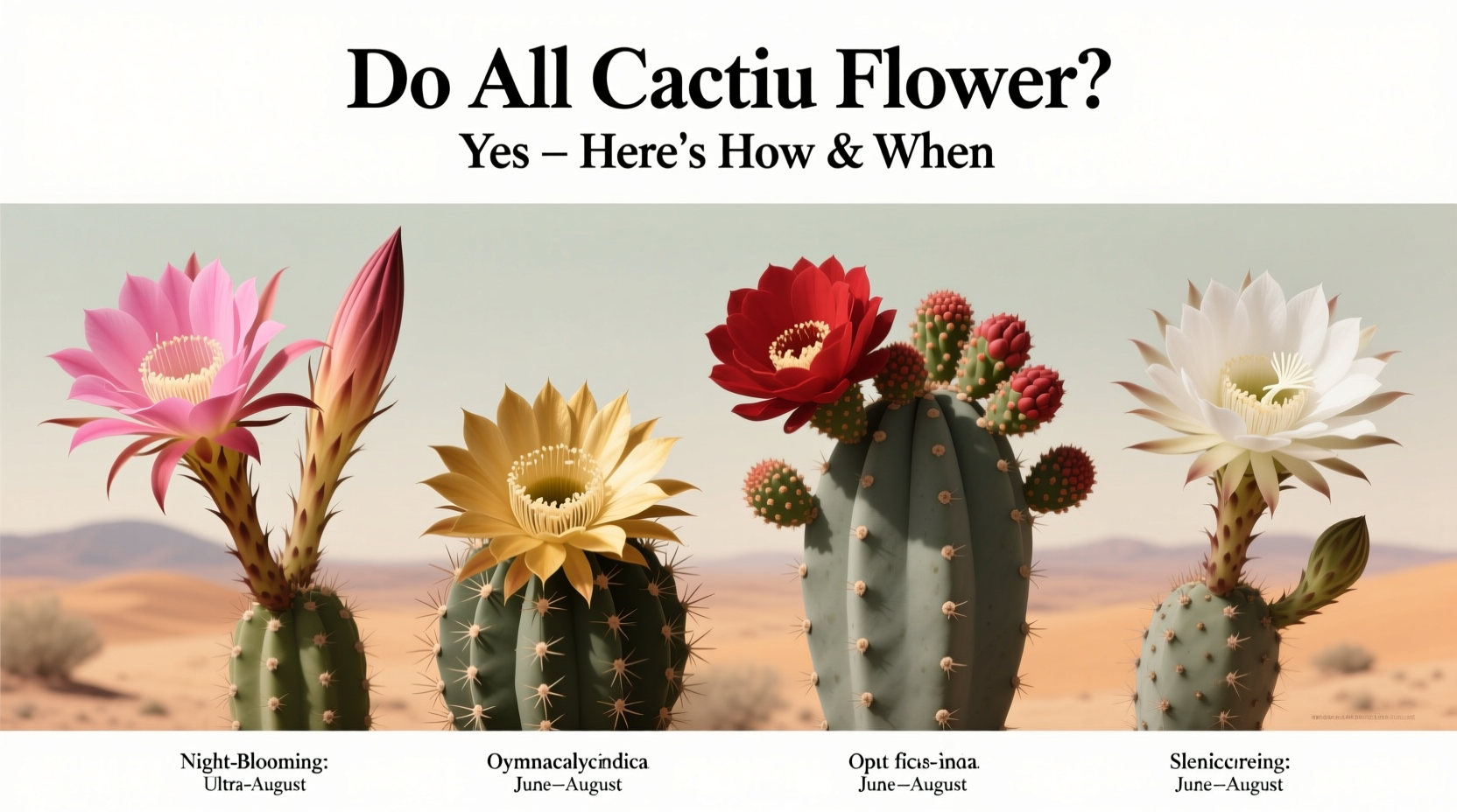 does all cactus flower