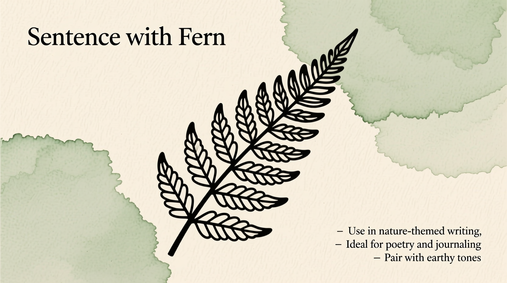 Sentence with Fern: Examples & Usage Tips