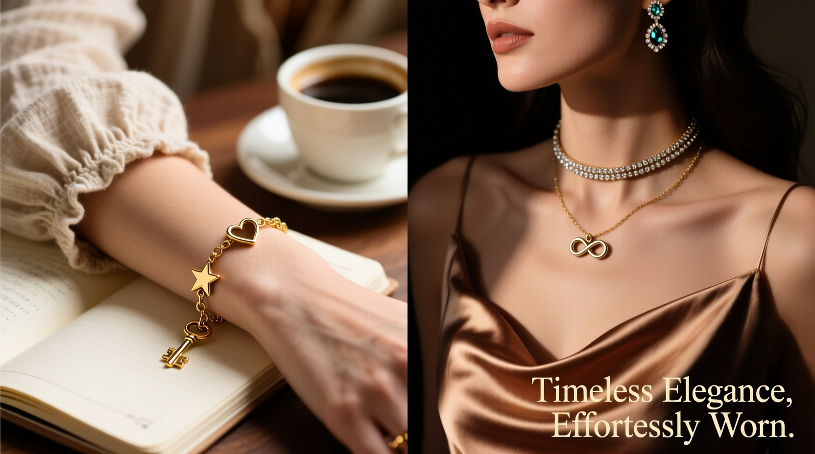 effortless charm bracelet styling transitioning from casual looks to formal elegance