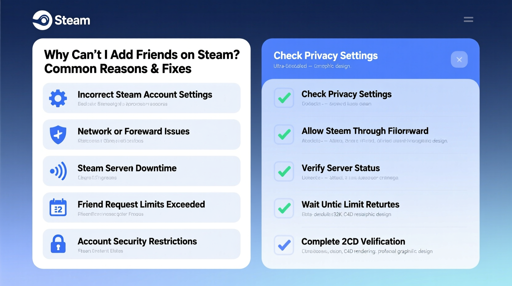 why cant i add friends on steam common reasons fixes