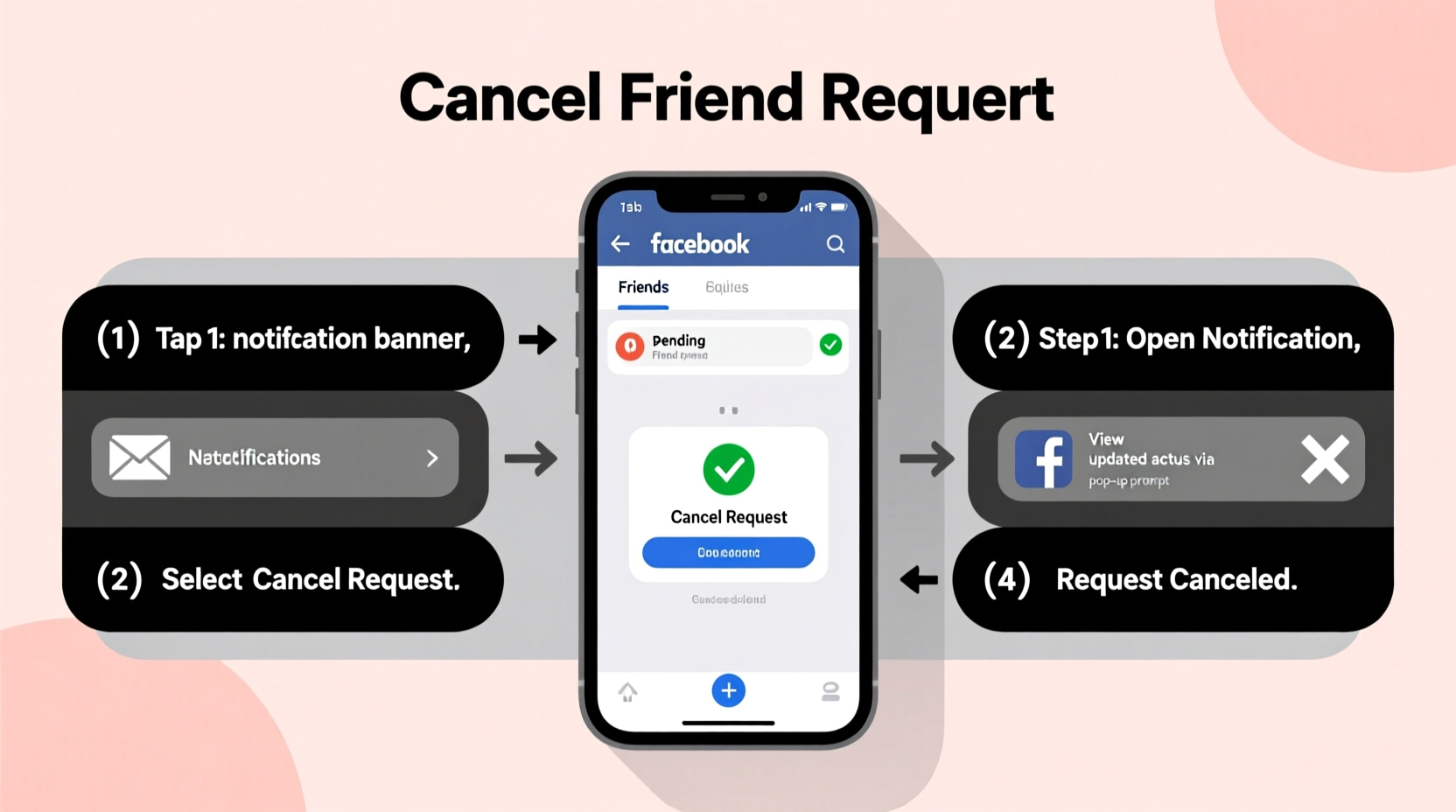 how to quickly cancel a friend request on facebook a step by step guide
