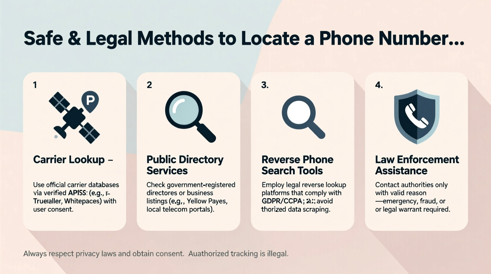 effective methods to find a phone numbers location safely and legally