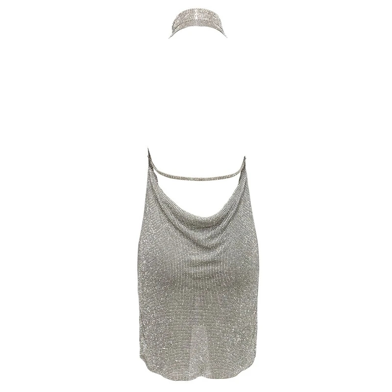 Sexy Backless Rhinestone Club Dress - Mini Crystal Mesh Birthday Party Wear for Women, Eco-Friendly & Stylish Sexy Backless Rhinestone Club Dress - Mini Crystal Mesh Birthday Party Wear for Women, Eco-Friendly & Stylish