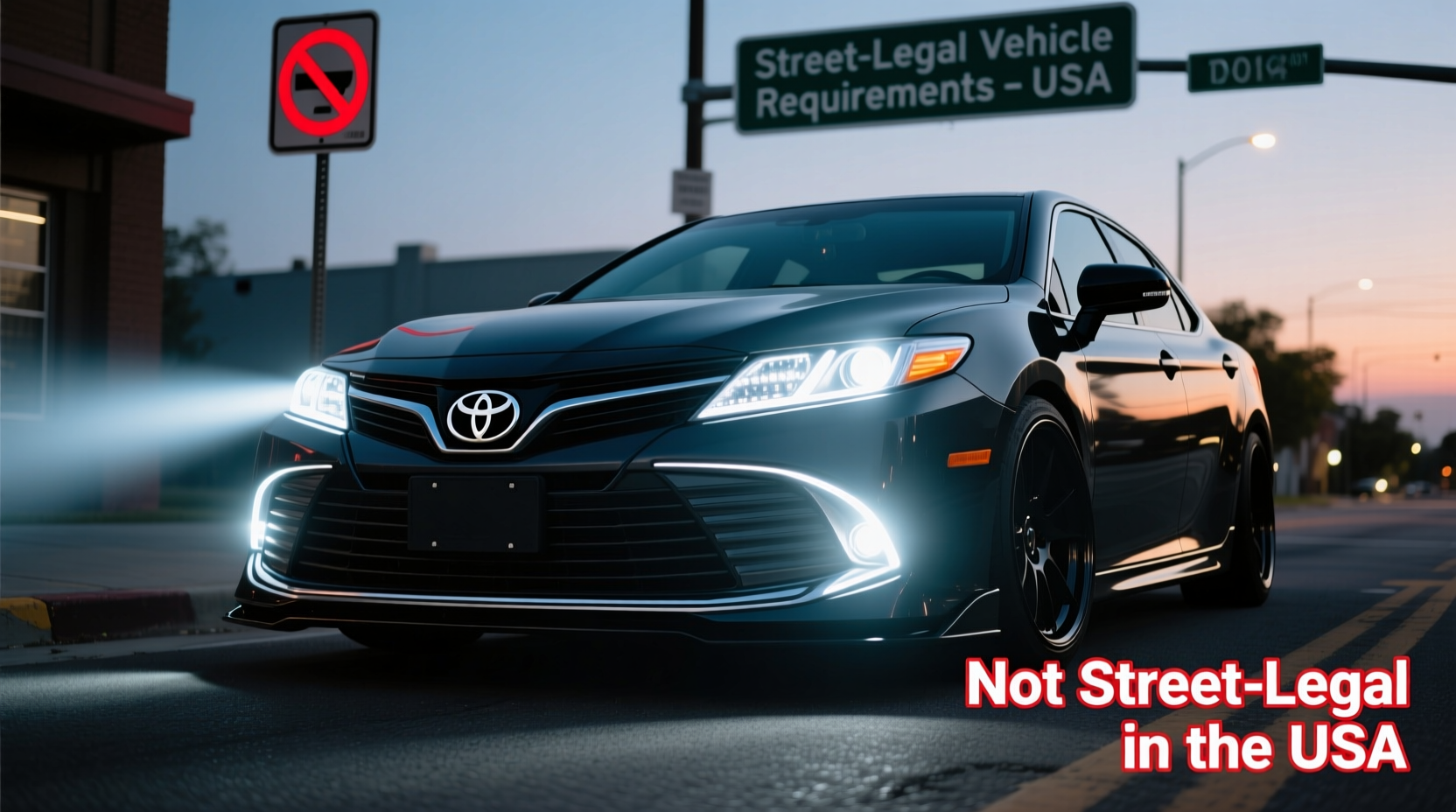 camry 2014 led headlight legality