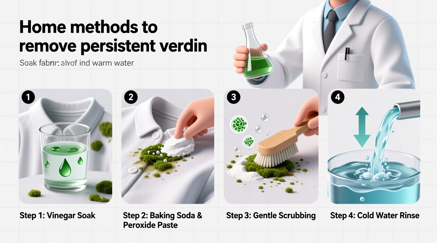 effective methods to remove persistent verdin stains from clothes at home