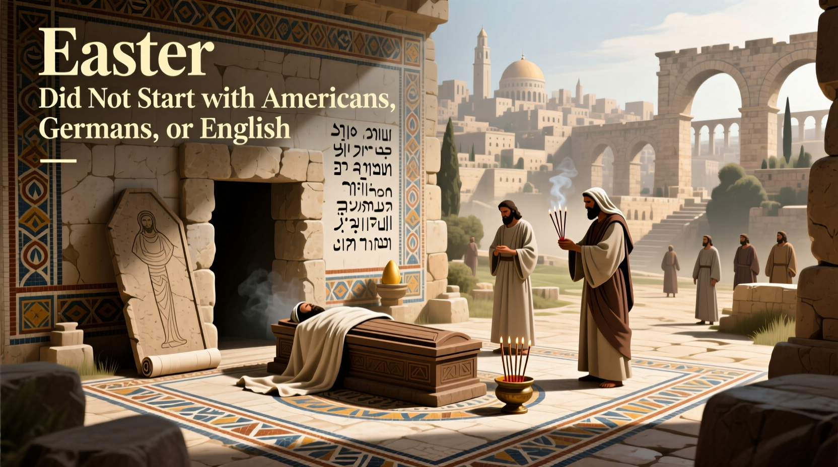 did easter start with the americaans germans and english