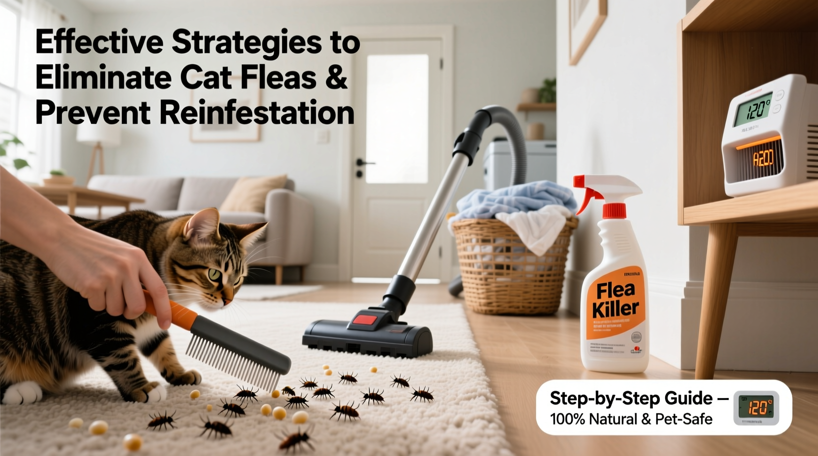 effective strategies to completely eliminate cat fleas from your home and prevent future infestations
