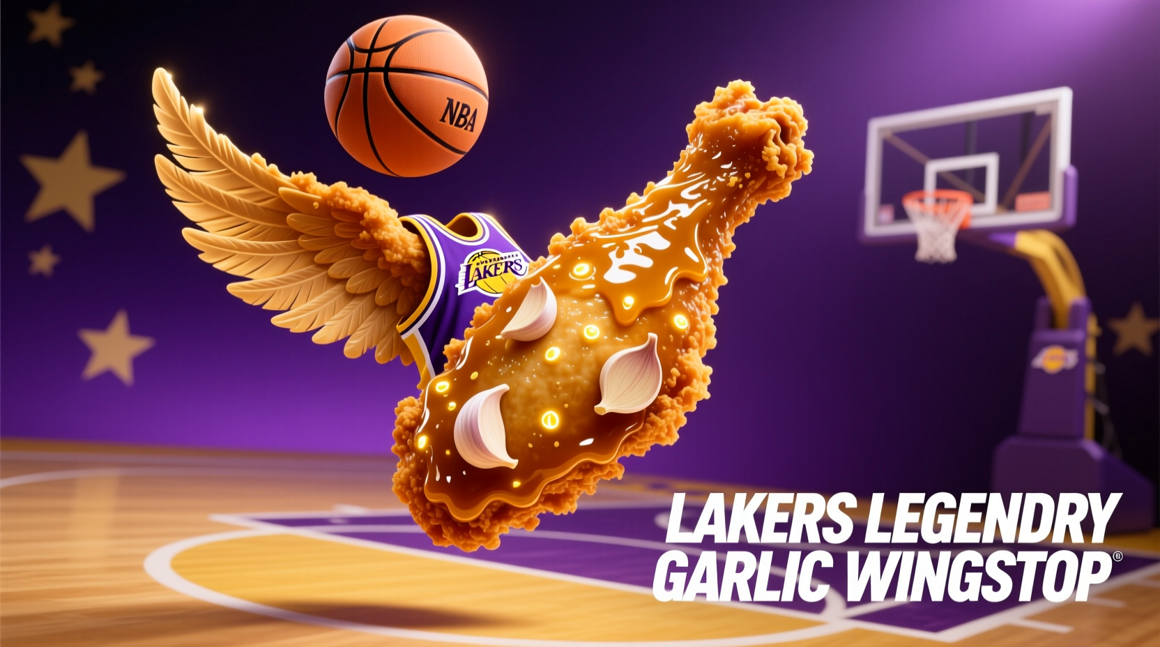 Lakers Legendary Garlic Wings: Wingstop's NBA Season Special