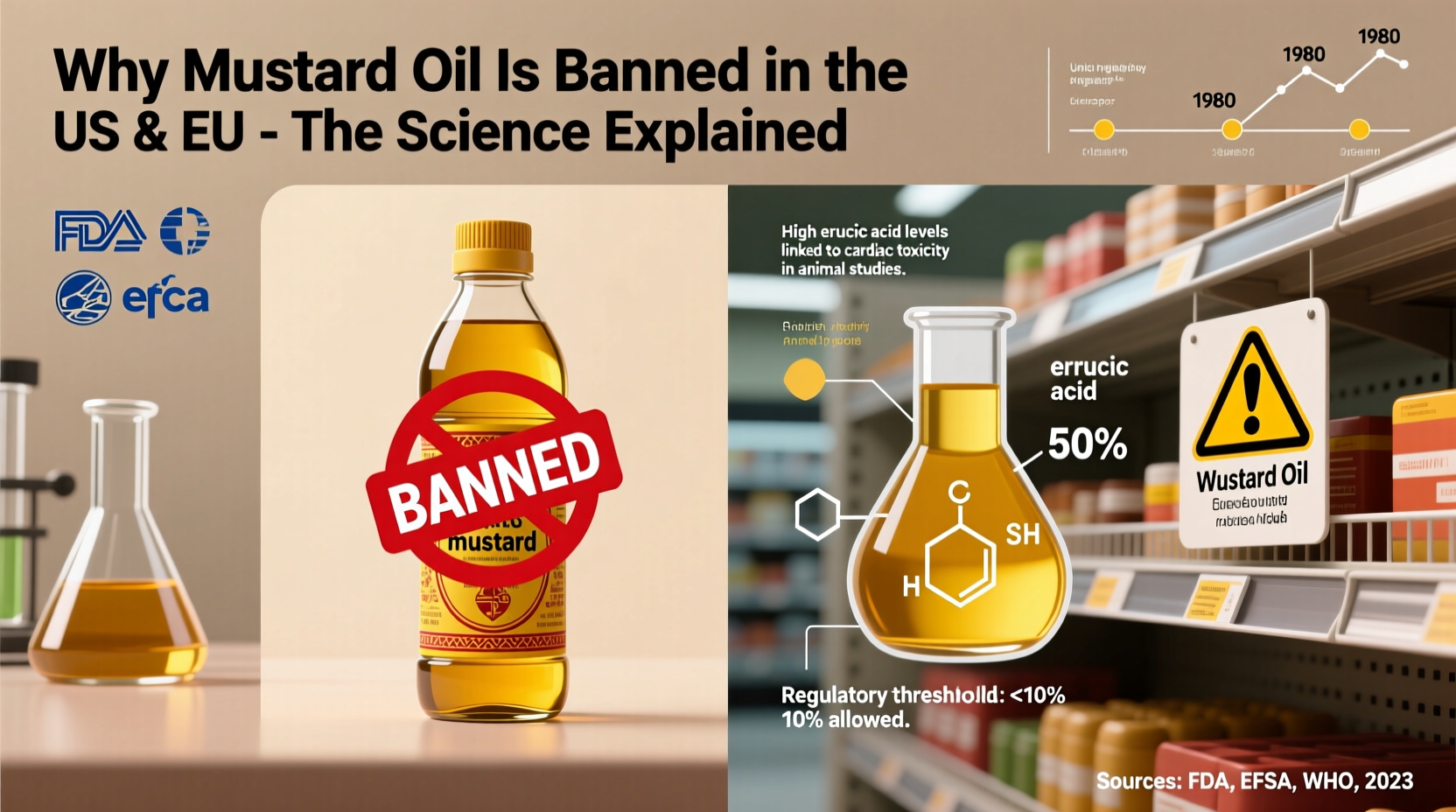 why is mustard oil banned in the us europe reasons explained