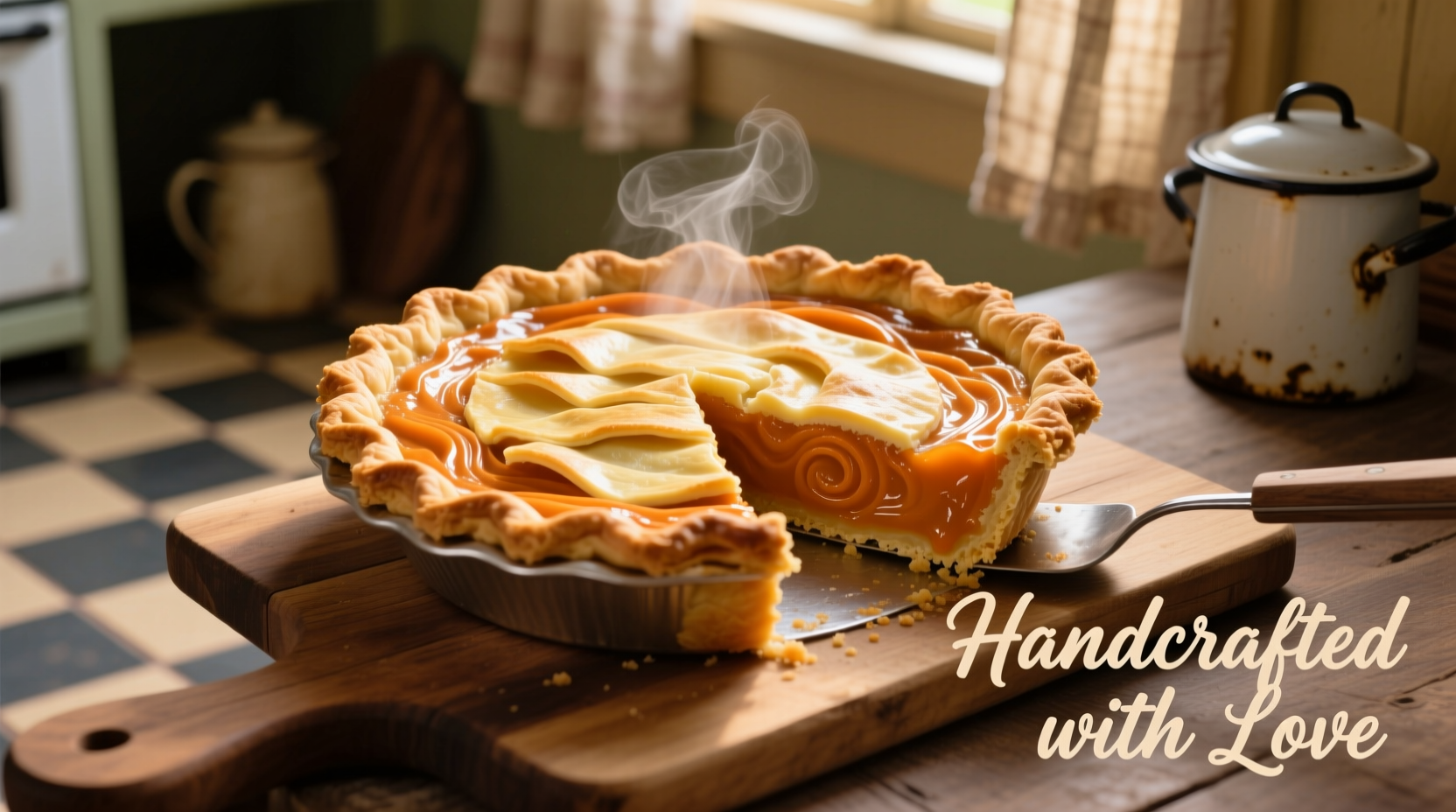Perfect golden sweet potato pie with flaky crust