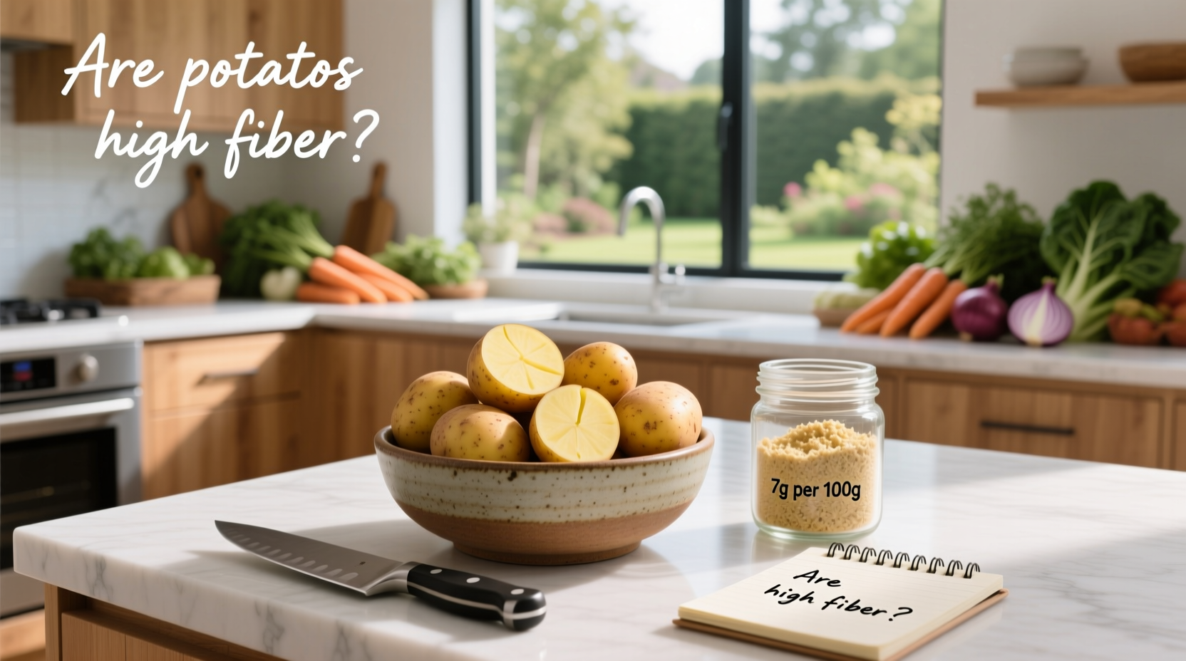 are potatoes high fiber