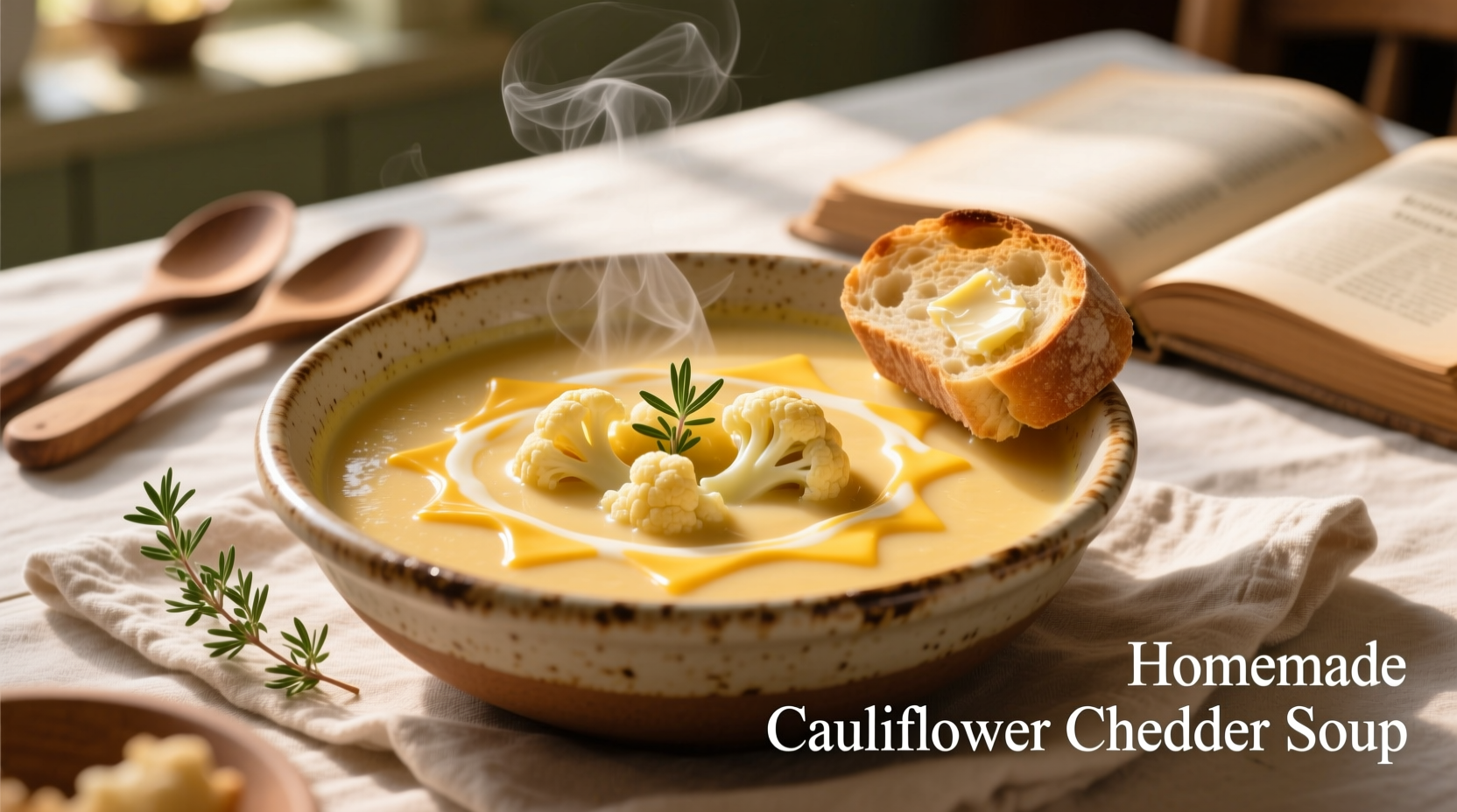 cauliflower cheddar cheese soup