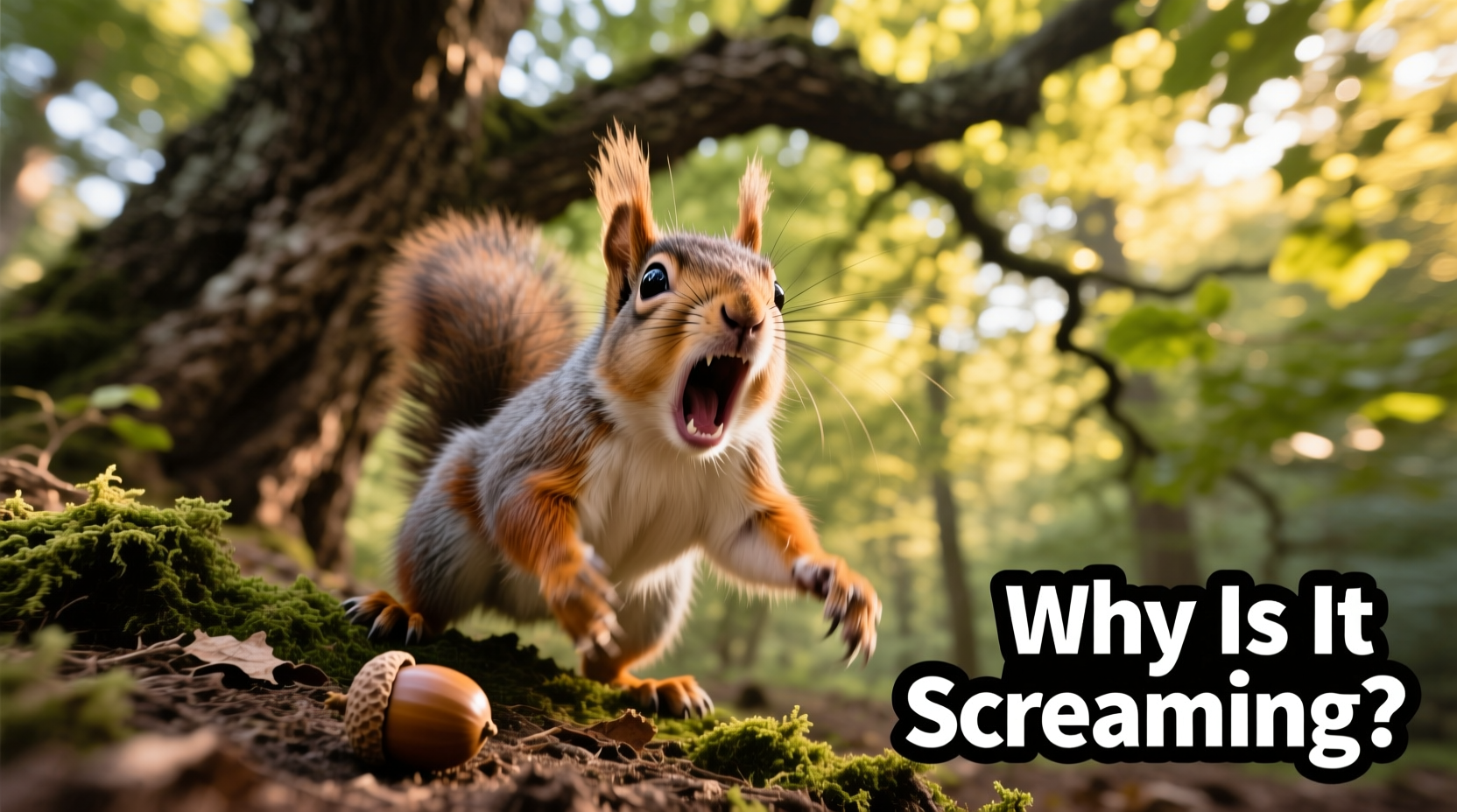 squirrel screaming in a tree why it happens what it means