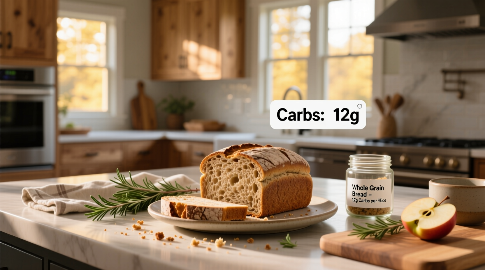 Close-up of Jimmy John's 9-grain bread slice showing visible seeds and grains