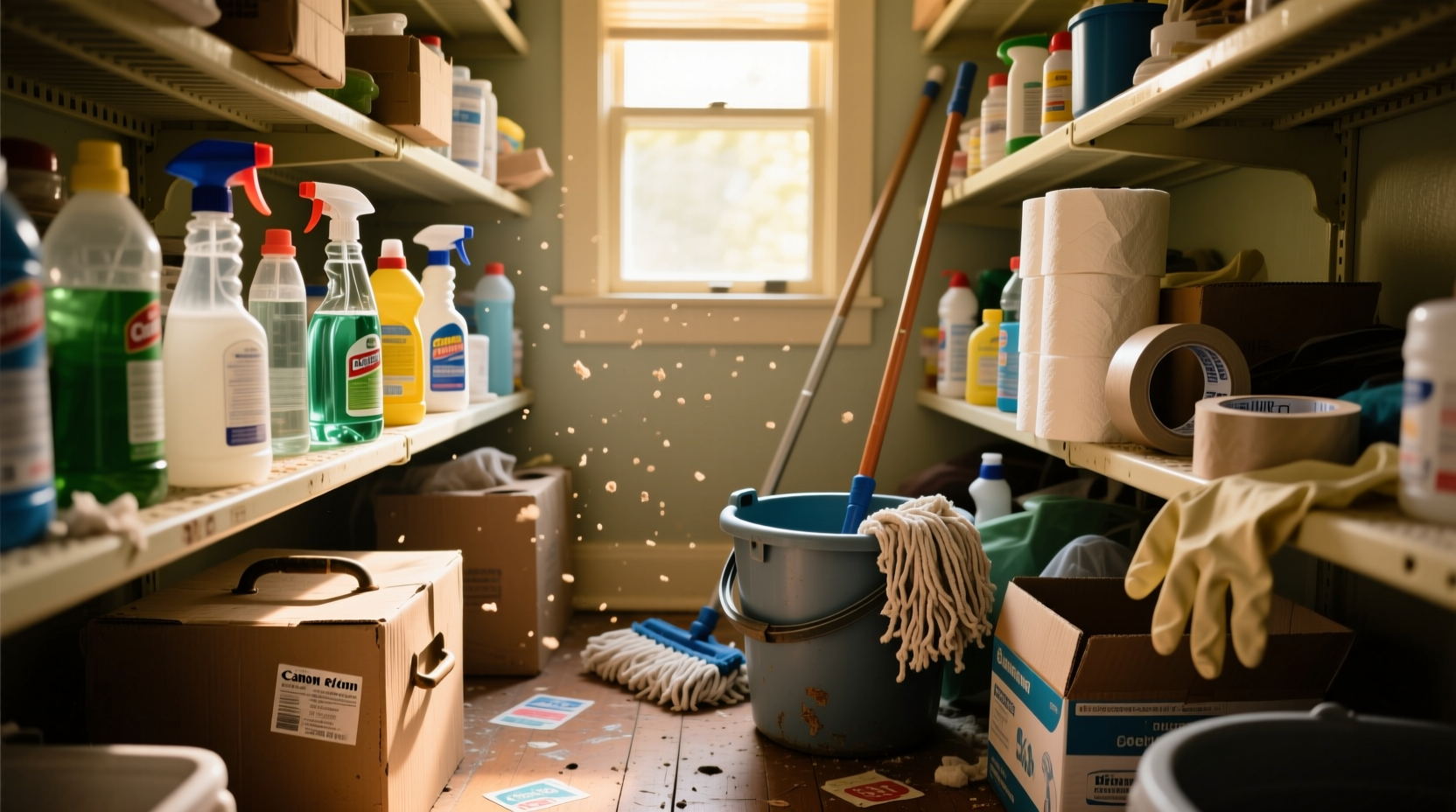 whats in my cleaning closet