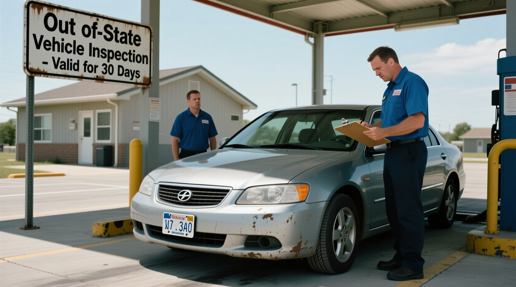 can you get your car inspected in a different state