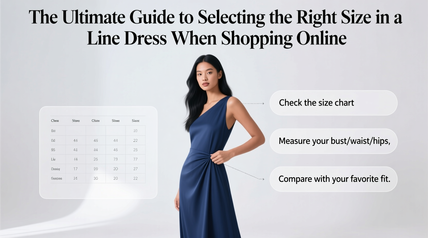 the ultimate guide to selecting the right size a line dress when shopping online