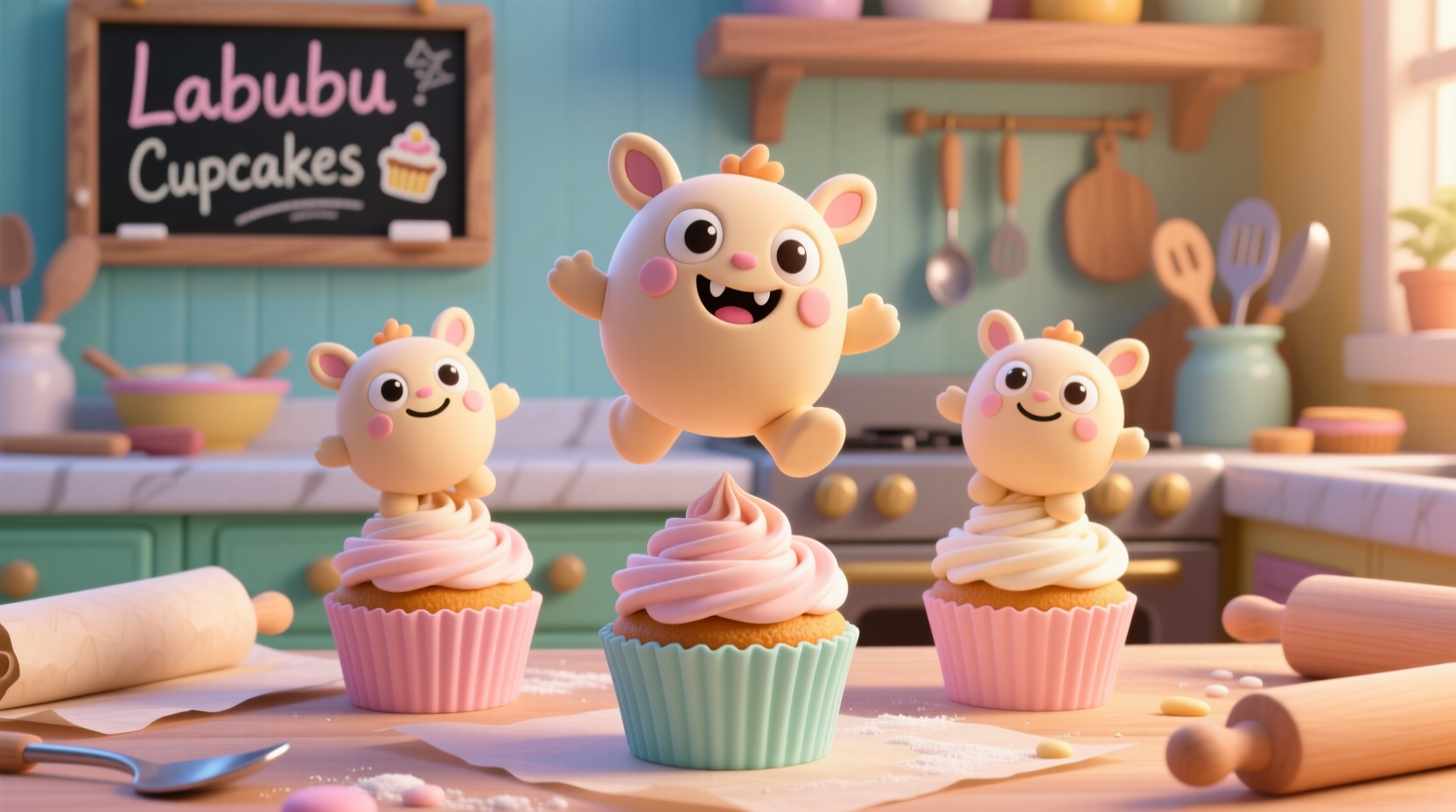 how to make labubu cupcakes
