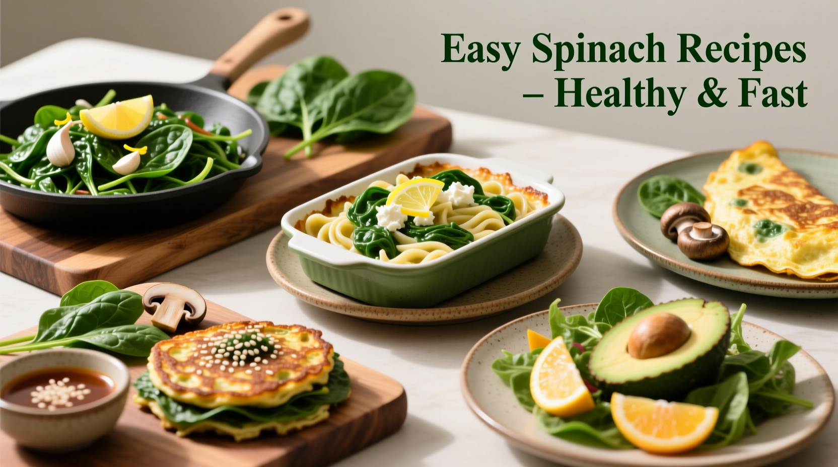 7 Easy Spinach Dishes Ready in 30 Minutes or Less