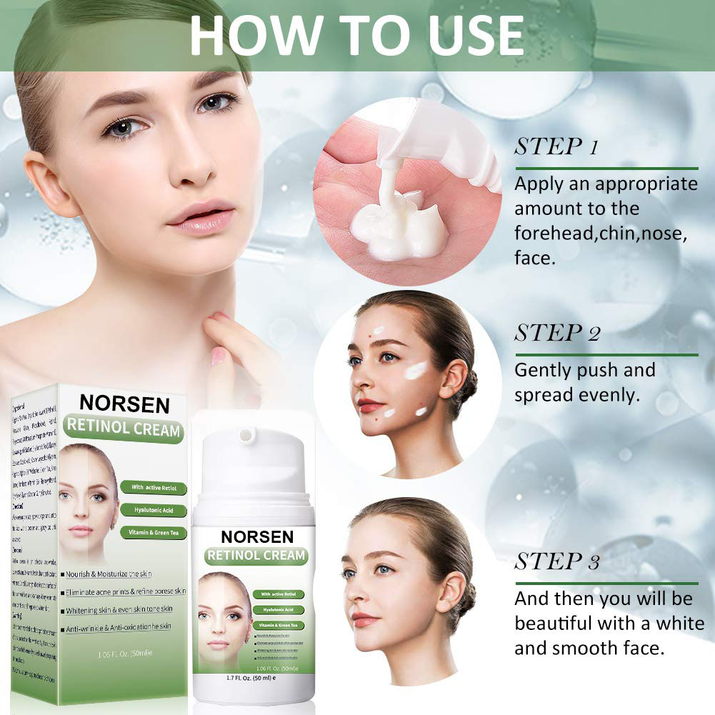 OEM Natural Organic Wrinkles Fine Lines Firming Skin Whitening Retinol Face Cream