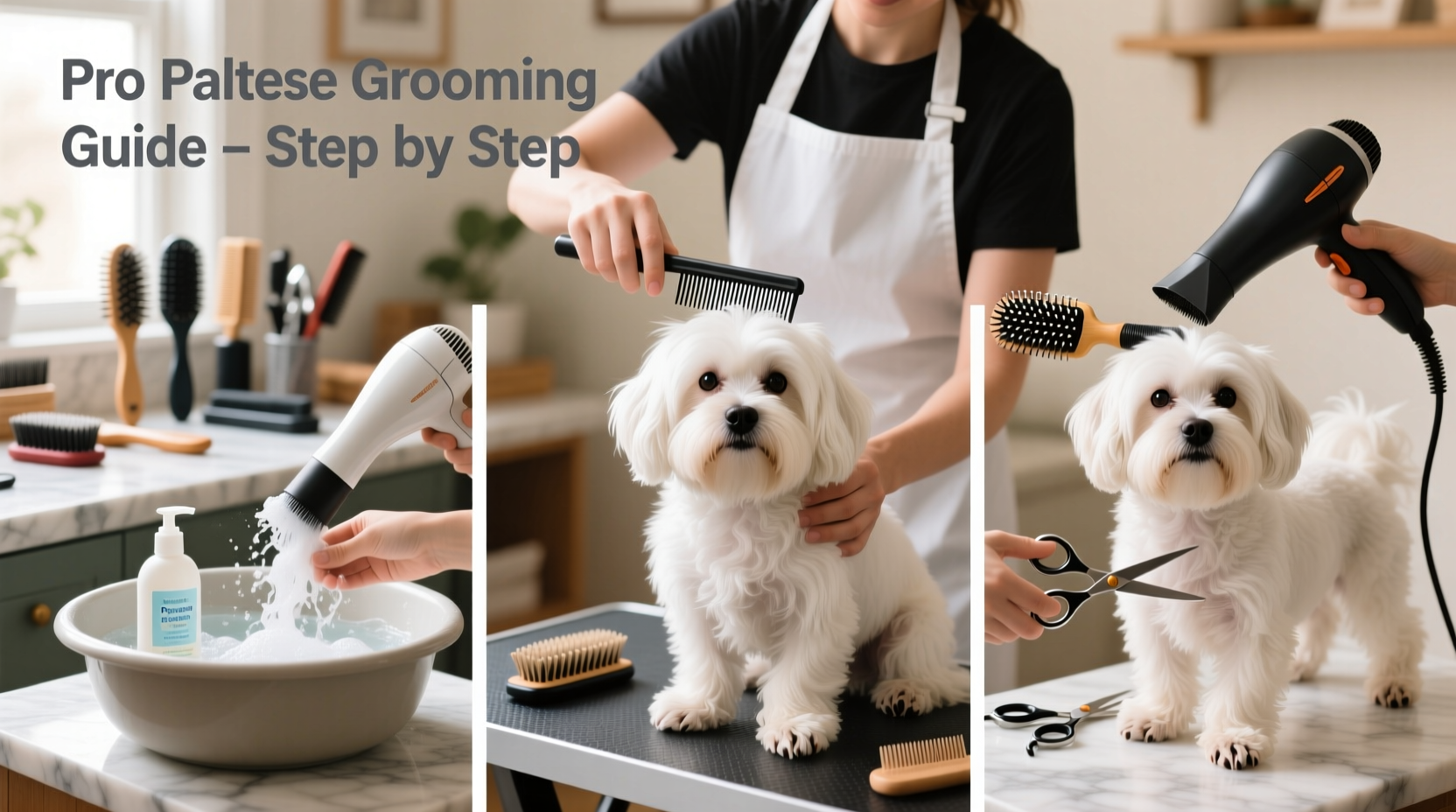 step by step guide to grooming your maltese dog at home like a pro