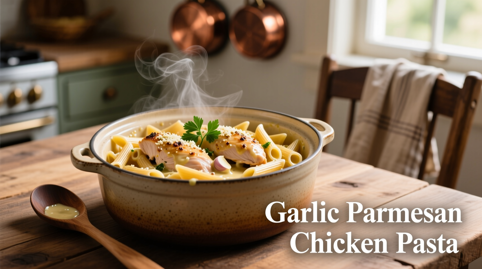 Perfect Crock Pot Garlic Parmesan Chicken Pasta Recipe