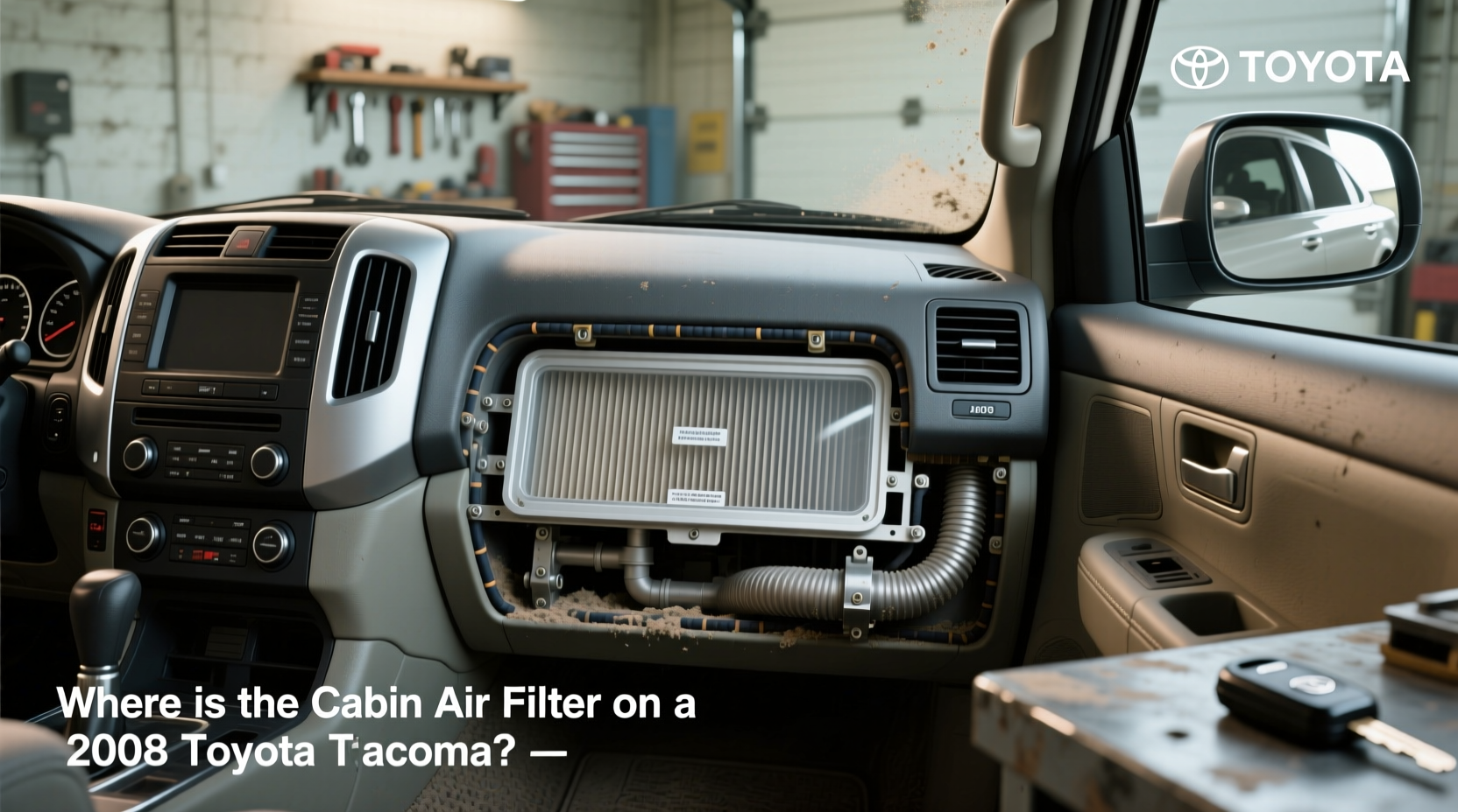 2008 tacoma cabin air filter location replacement