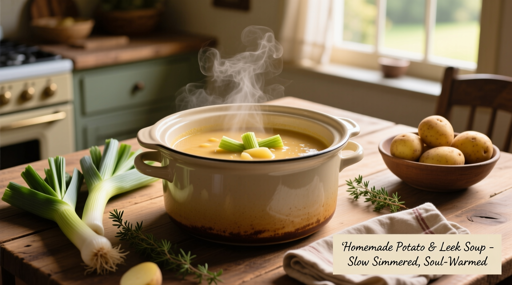 Perfect Potato Leek Soup Crock Pot Recipe in 10 Minutes Prep