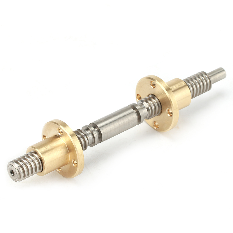 400mm 500mm 800mm 1000mm one side left hand Thread the other side right hand Thread 16mm Trapezoidal screw ball screw SFU1605