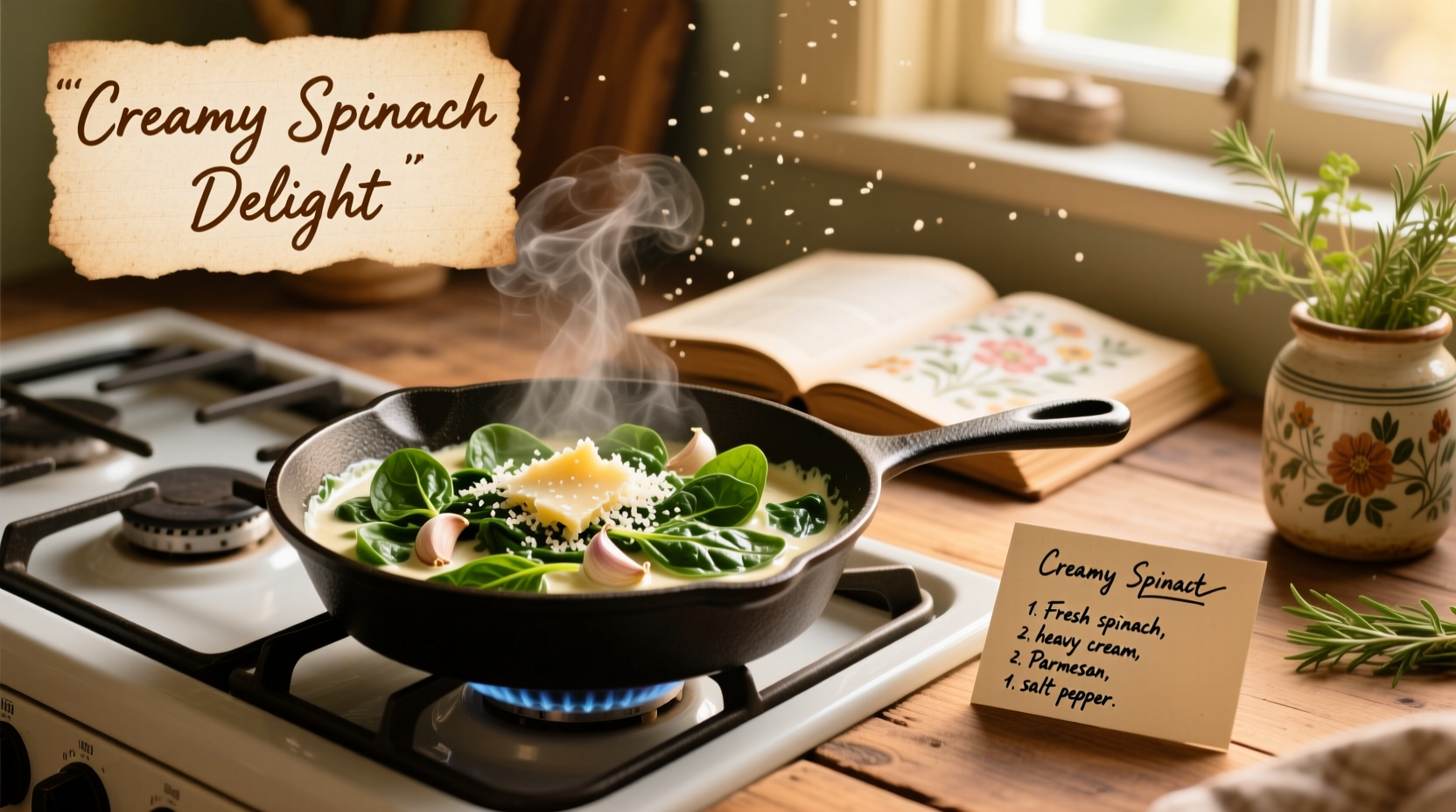 Easy Creamy Spinach Recipe Ready in 15 Minutes