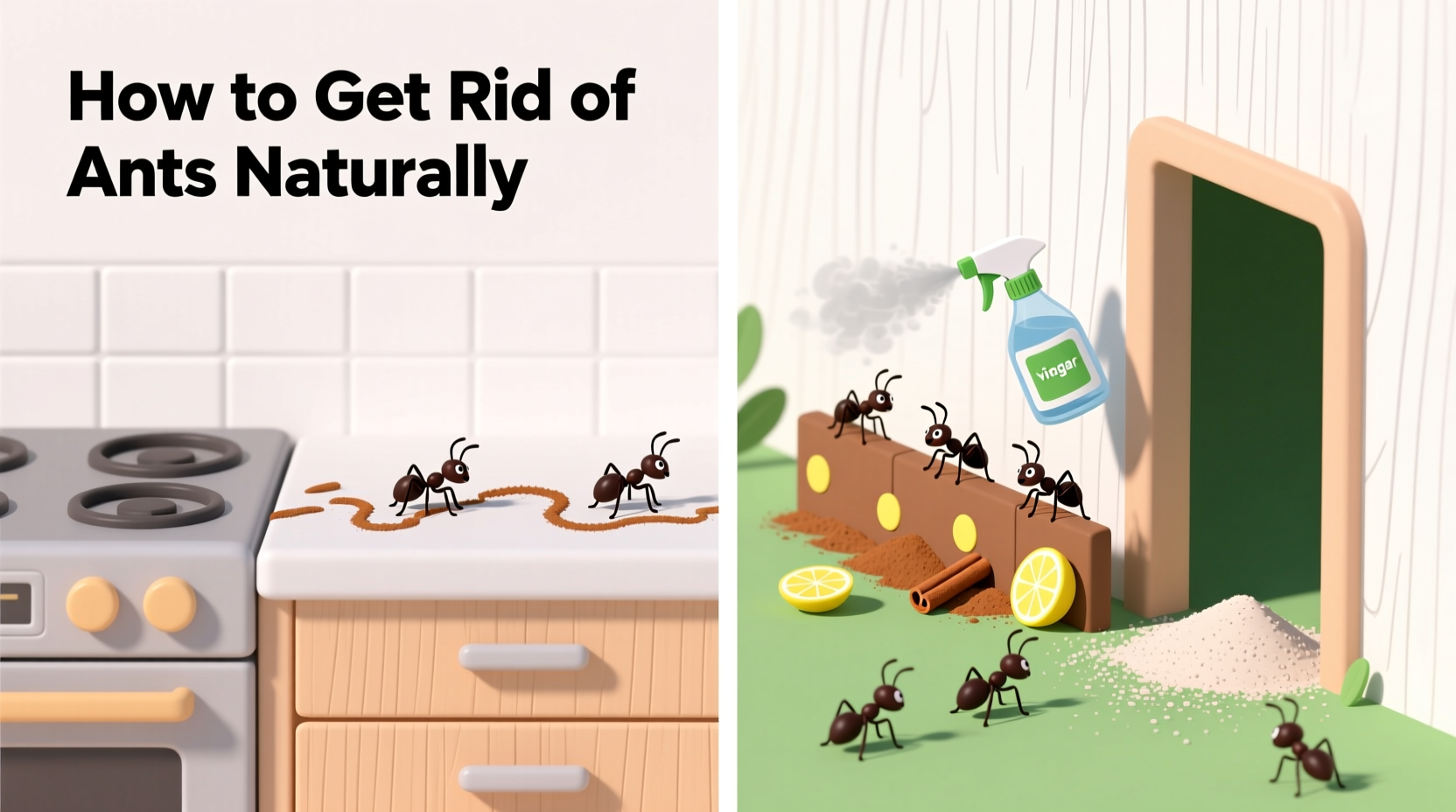 how to get rid of ants naturally