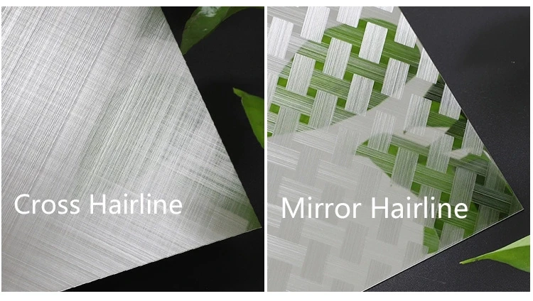 Το διαγώνιο Hairline μίγμα 201 304 χρωματίζει τα φύλλα ανοξείδωτου νέων μοντέλων για την κατασκευή