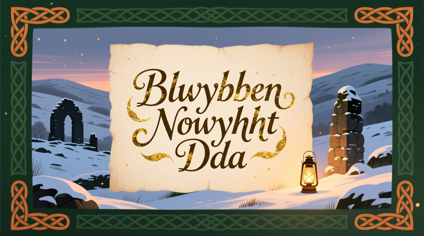 how to say happy new year in welsh