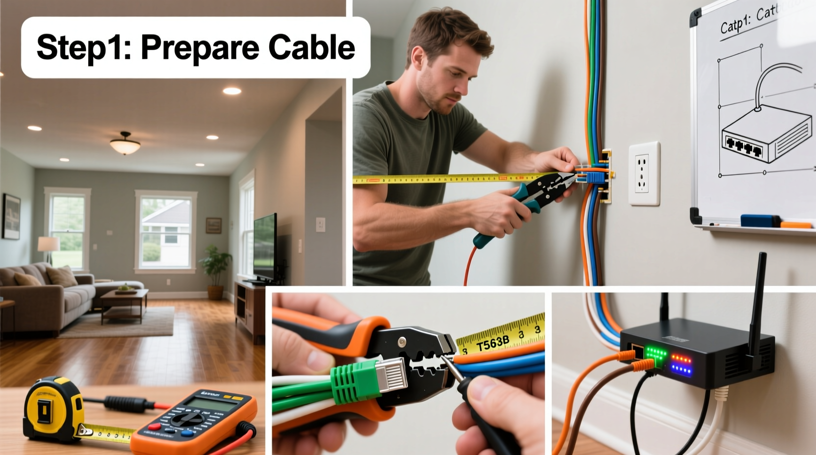 step by step guide to running cat 5 cable in your home for reliable network performance