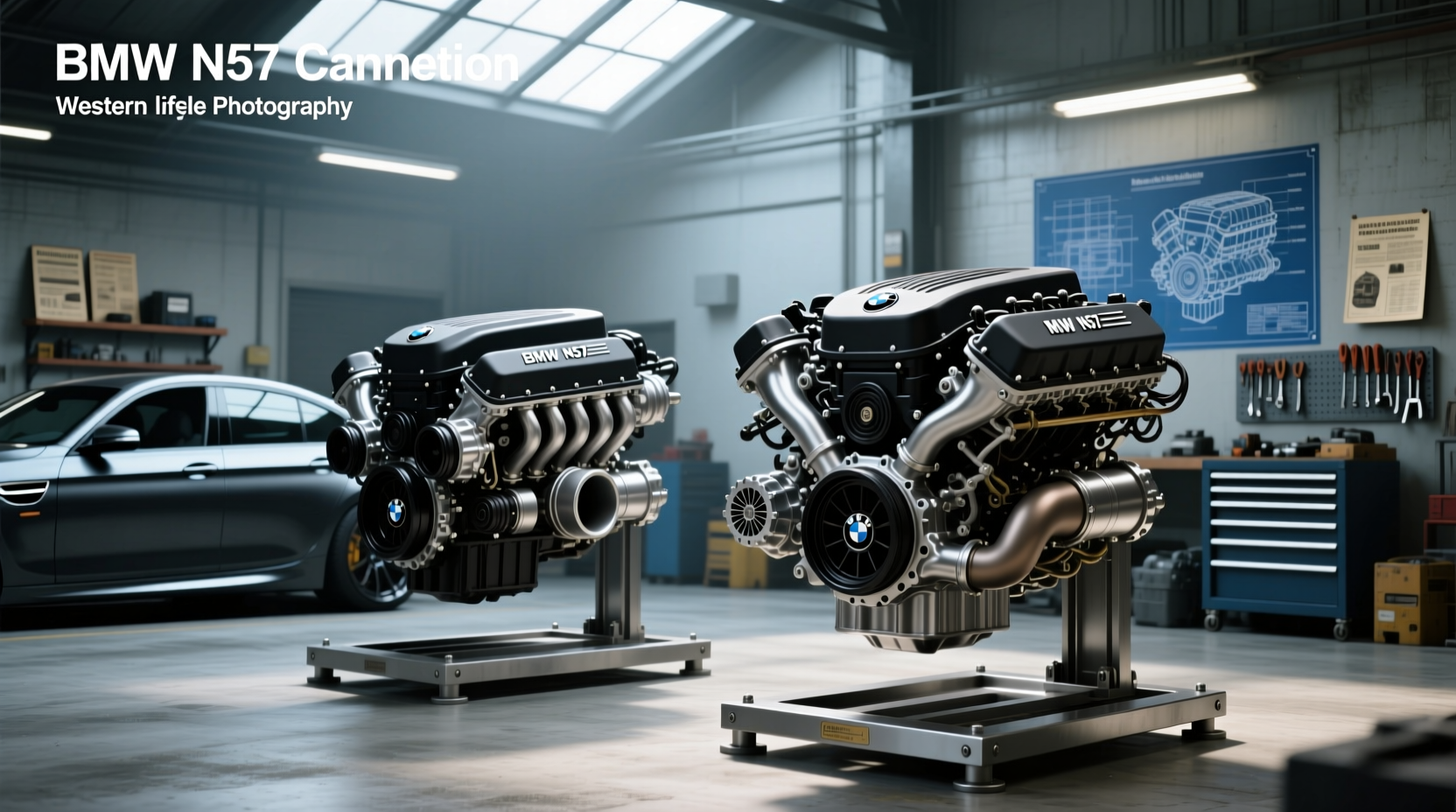 How does the BMW N57 compare to the M57 diesel engine?