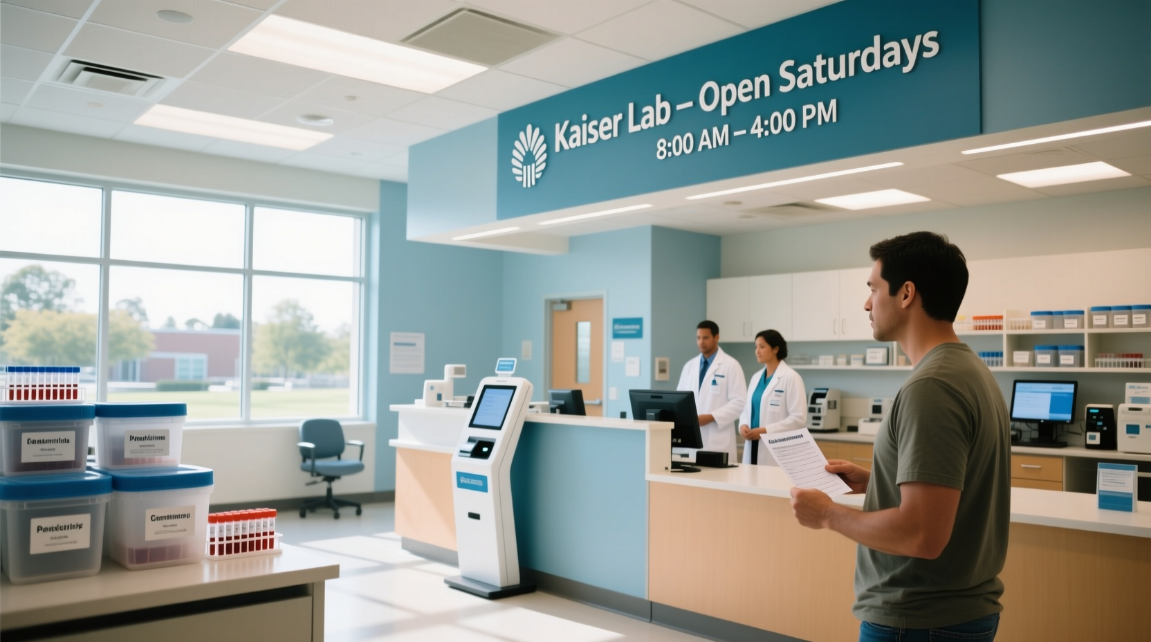 is kaiser lab open on saturdays