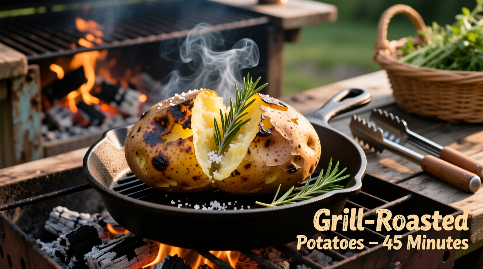 how do i cook baked potatoes on the grill