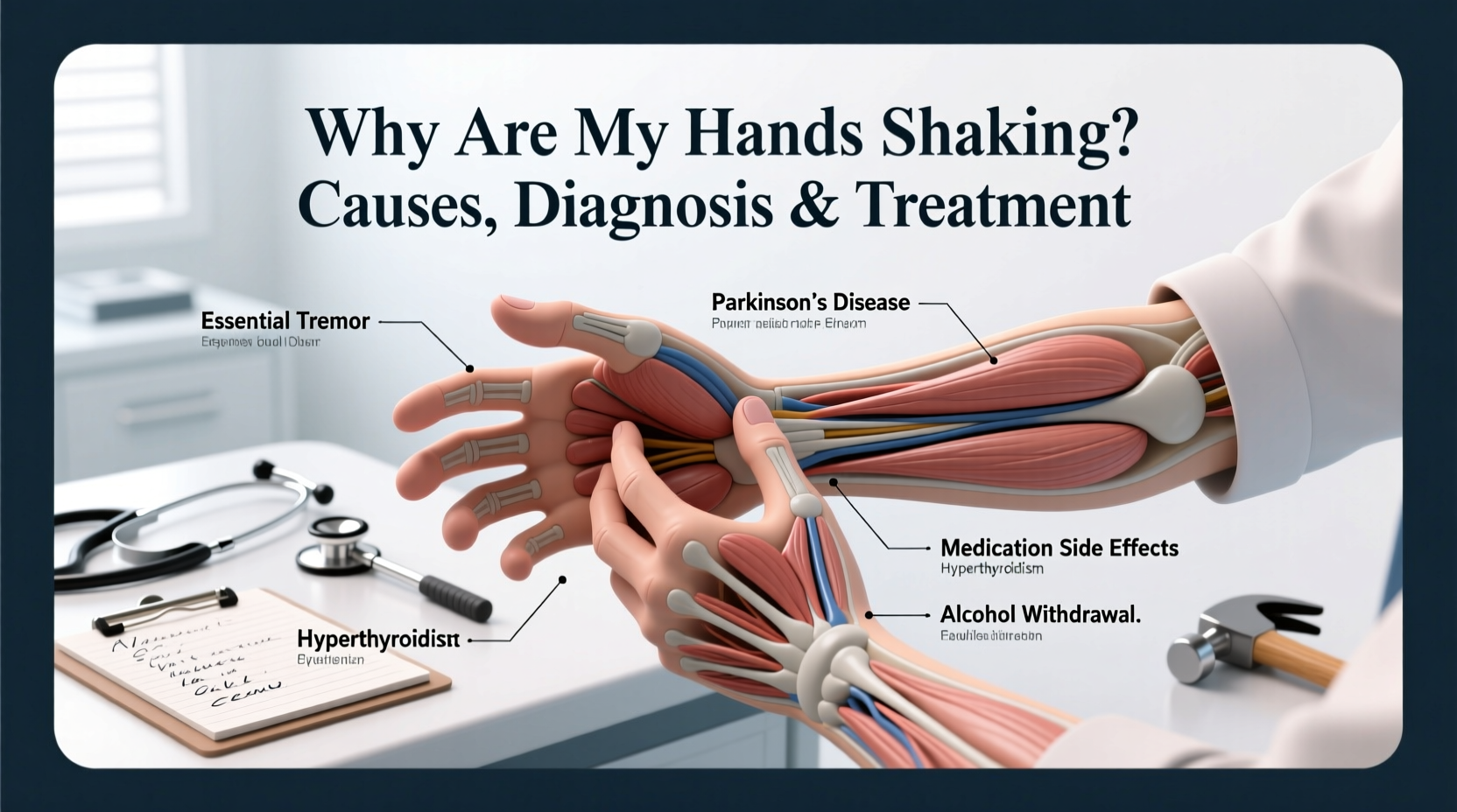 why are my hands shaking causes diagnosis treatment