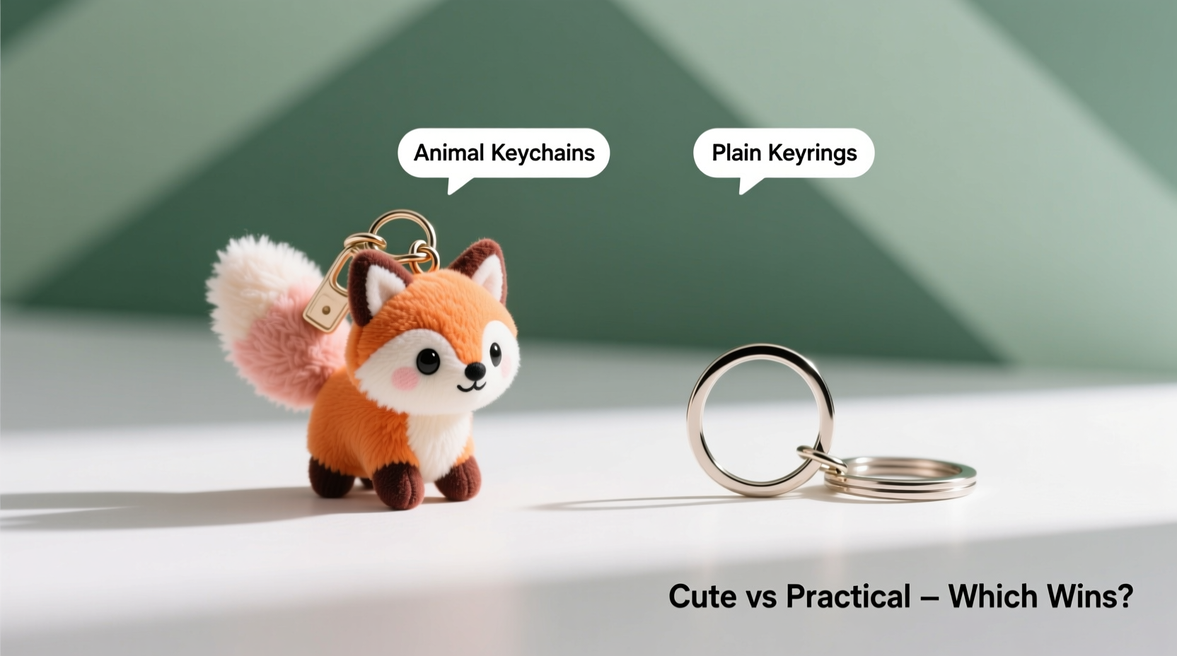 animal keychains vs plain keyrings are cute keychains actually more practical or just cute