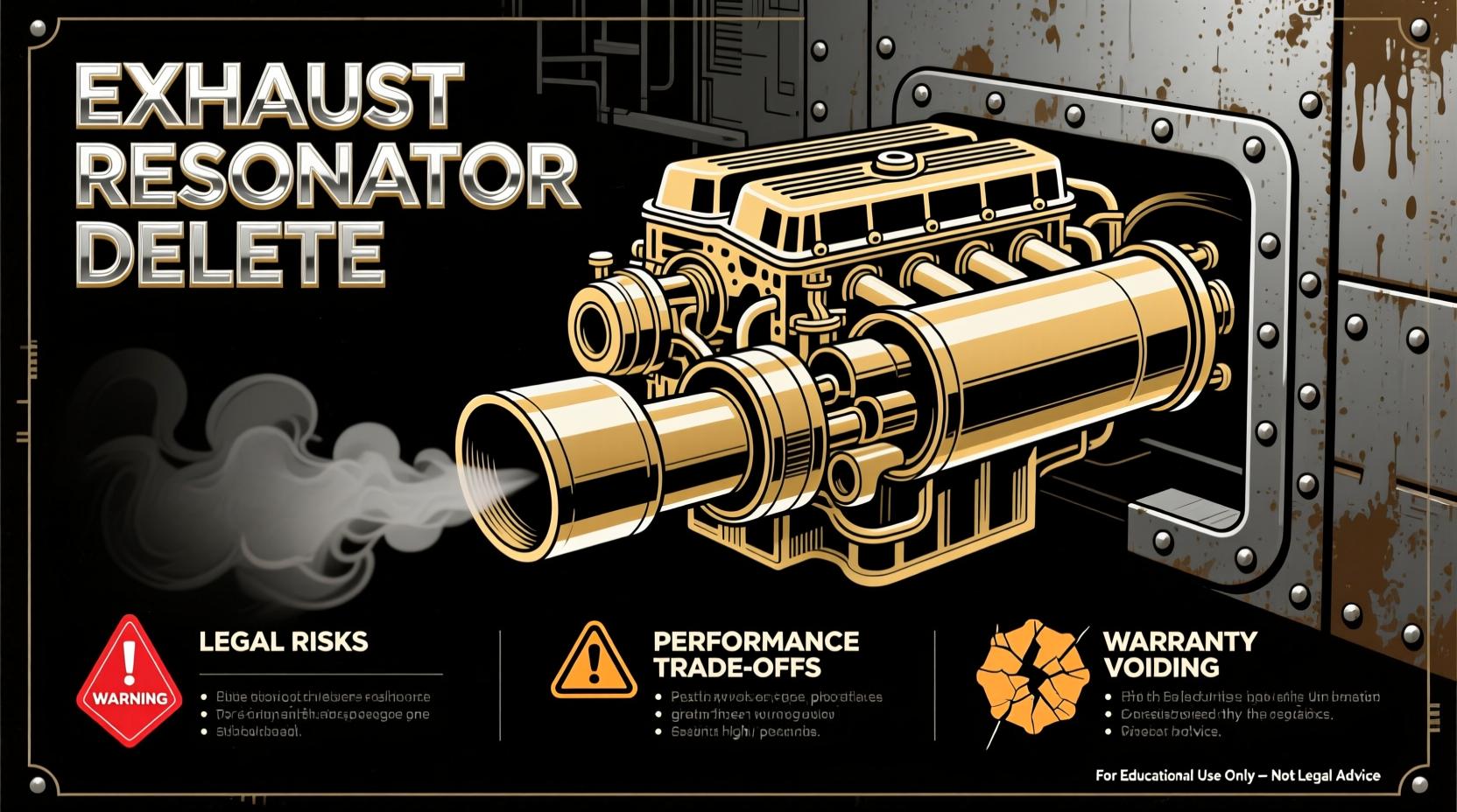 exhaust resonator delete risks