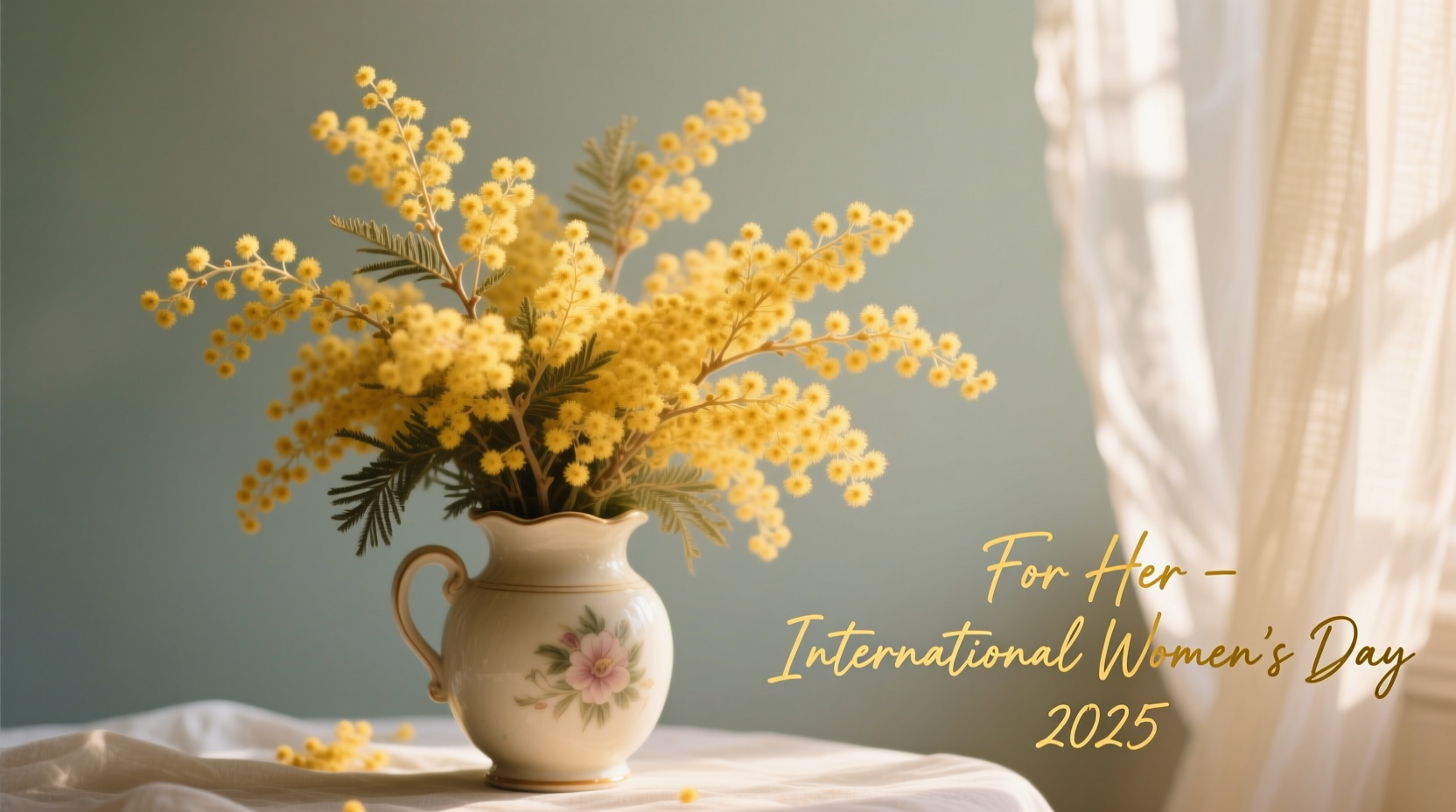 mimosa flowers for womens day