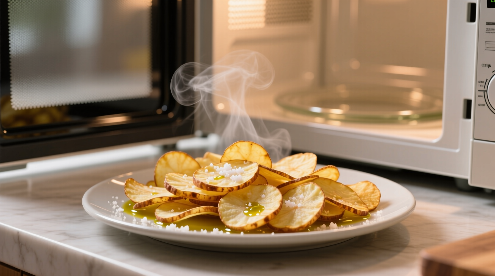 how to make homemade potato chips in your microwave