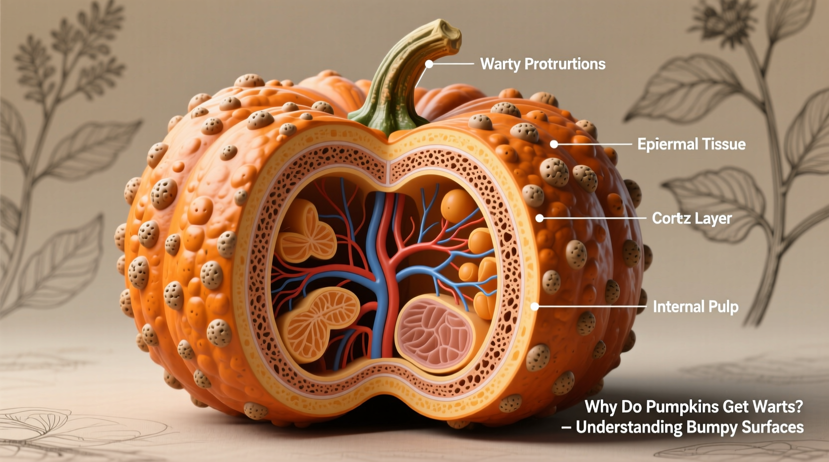 why do pumpkins get warts understanding bumpy pumpkins